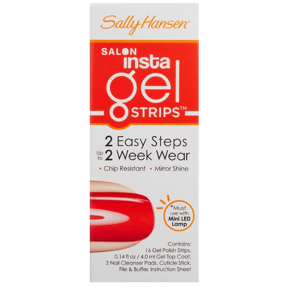Get Juiced - solid orange print Sally Hansen Insta gel strips